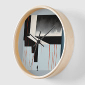 Horloge art abstrait (Angle)