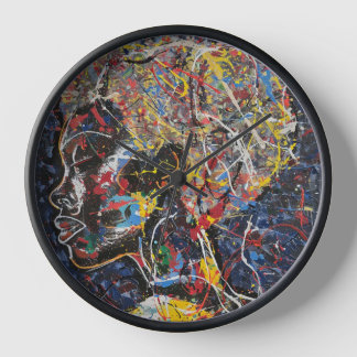 Horloge art abstrait