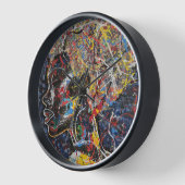 Horloge art abstrait (Angle)