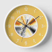 Horloge Art Abstrait Fractal Gradient (Recto)