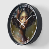 Horloge Art de la déesse noire (Angle)