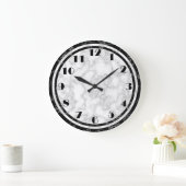 Horloge Art déco noir et blanc (Maison)