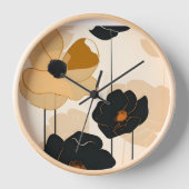 Horloge Art Floral Moderne Impression (Recto)