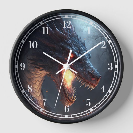Horloge Art Imaginaire de Dragon Fire (Recto)