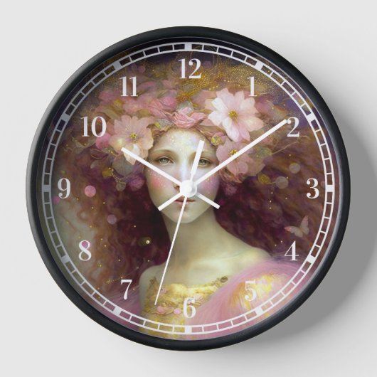 Horloge Art Imaginaire Fairy Rose (Recto)