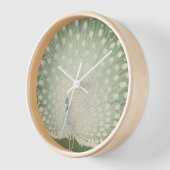 Horloge Art japonais vintage | Peacock (Angle)
