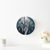 Horloge artistique du loup gris Stalking (Maison)