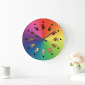 Horloge ASL de la roue de couleur (segments de min (Maison)