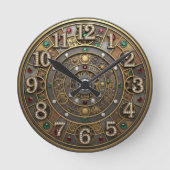 Horloge astrologique, Steampunk, Industriel, Gems (Recto)