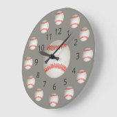 Horloge Atom de baseball avec nombre (Angle)
