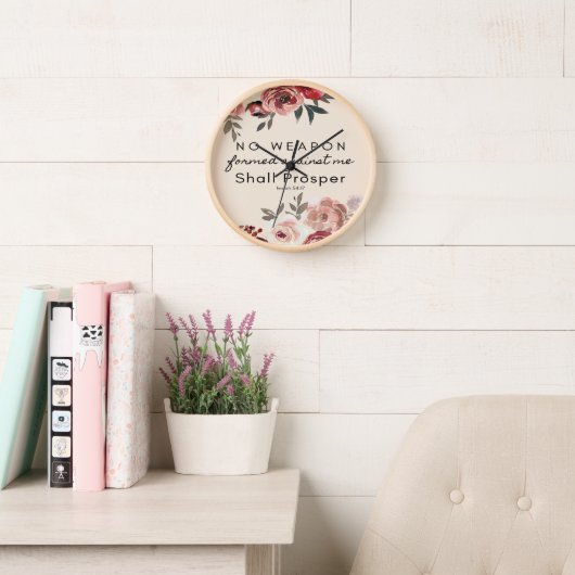 Horloge Aucune Arme Formée Contre Moi Ne Doit Prospérer Ho (Salle de lecture)