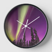 Horloge Aurora Borealis Northern Lights Fairbanks Alaska (Recto)