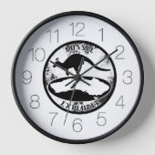Horloge Aussie Explorer en grunge (Recto)