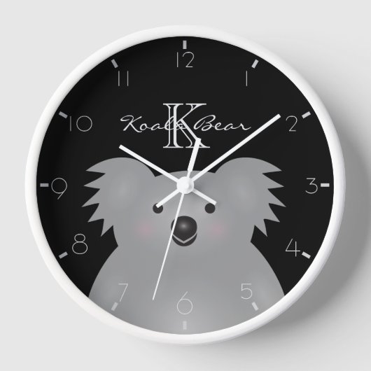 Horloge Australian Koala Bear Cute Add Your (Recto)