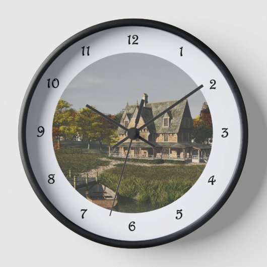 Horloge Automne au lac (Recto)