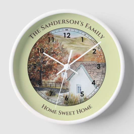 Horloge Automne Buttermere Village Lake District Angleterr (Recto)