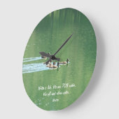 Horloge avec canards nageant dans un lac (Angle)