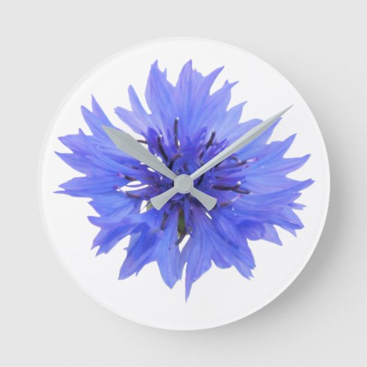horloge avec design cornflower bleu (Recto)