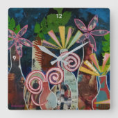 Horloge avec Fleurs coupées Art (Recto)