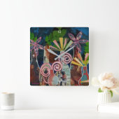 Horloge avec Fleurs coupées Art (Maison)