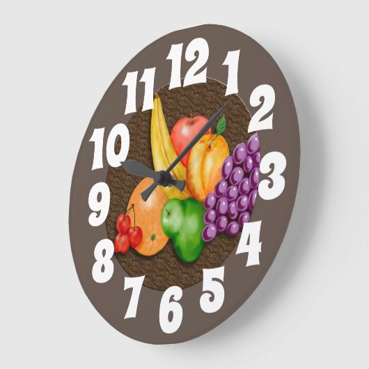 Horloge avec fruit (Angle)