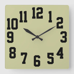 Horloge avec grand nombre de lecture facile