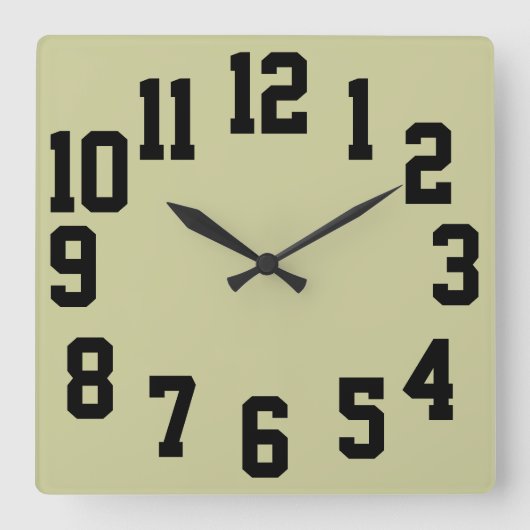 Horloge avec grand nombre de lecture facile (Recto)
