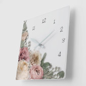 Horloge avec la Vintage florale (Angle)
