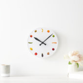 Horloge avec légumes et fruits (Maison)