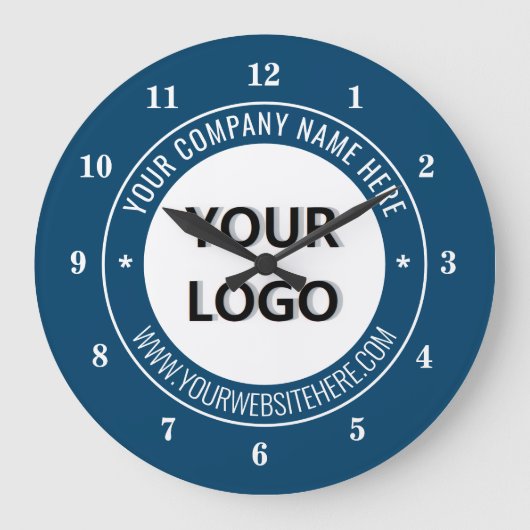 Horloge avec logo et texte de marque promotionnell (Recto)