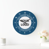 Horloge avec logo et texte de marque promotionnell (Maison)