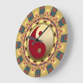 Horloge aztèque de décor de maison de FengShui de (Angle)