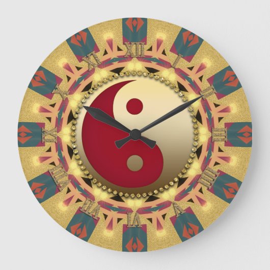 Horloge aztèque de décor de maison de FengShui de (Recto)
