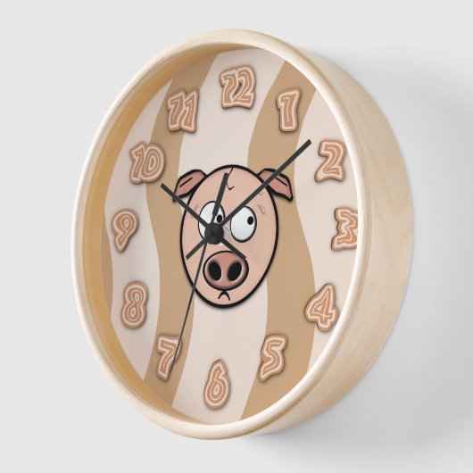 Horloge Bacon Time Wall Clock (Angle)