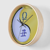 Horloge Balance & Bœuf de Métal (Angle)