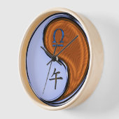 Horloge Balance & Cheval de Bois (Angle)