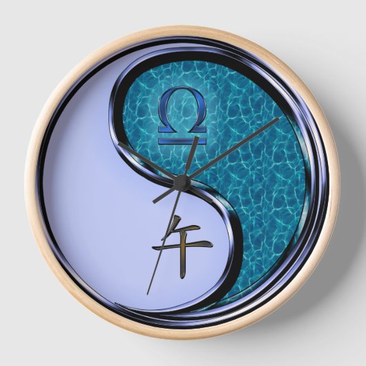 Horloge Balance & Cheval d'Eau (Recto)