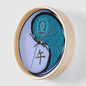 Horloge Balance & Cheval d'Eau (Angle)