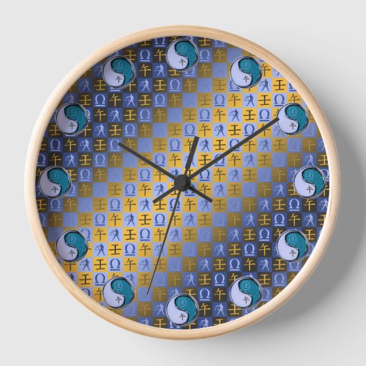 Horloge Balance & Cheval d'Eau (Recto)