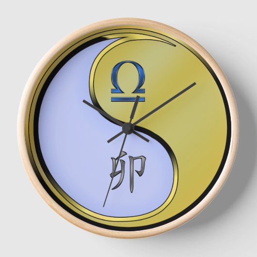 Horloge Balance & Lapin de Métal (Recto)