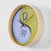 Horloge Balance & Lapin de Métal (Angle)