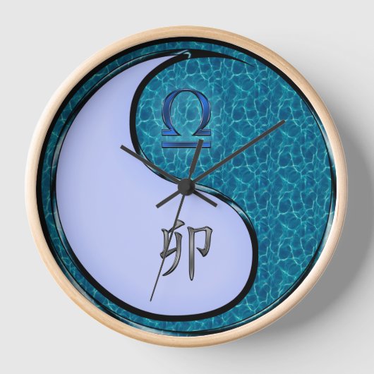 Horloge Balance & Lapin d'Eau (Recto)