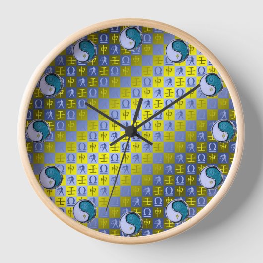 Horloge Balance & Singe d'Eau (Recto)