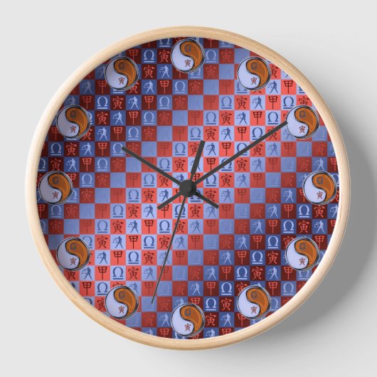 Horloge Balance & Tigre de Bois (Recto)