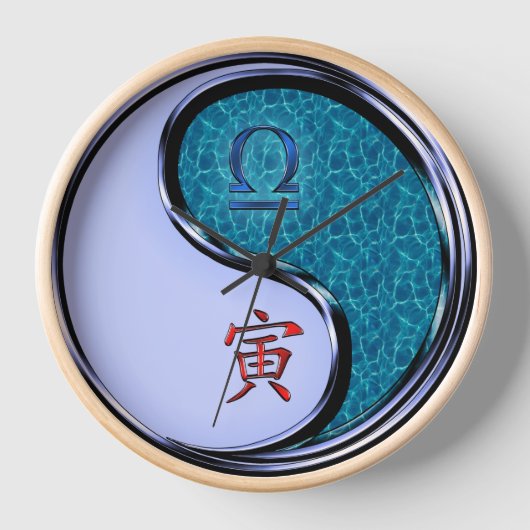 Horloge Balance & Tigre d'eau (Recto)