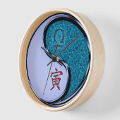 Horloge Balance & Tigre d'eau (Angle)
