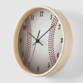 Horloge Balle de sport avec chiffres noirs (Angle)