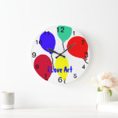 Horloge Ballons Colorés I Love Art (Maison)