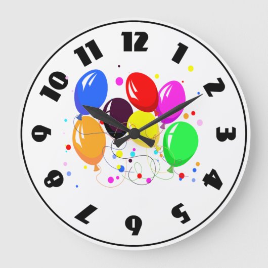 Horloge Ballons de Fête (Recto)