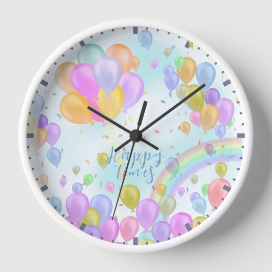 Horloge Balloon Pastel (Recto)